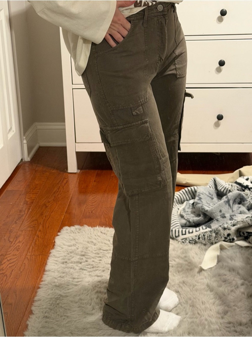 Zara Brown Cargo Pants - Picture 5 of 5